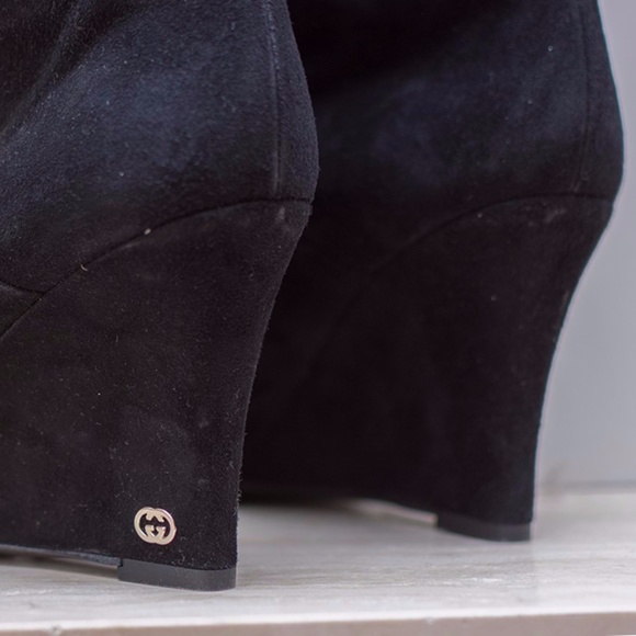 GUCCI SUEDE BOOTS - Picture 1 of 8